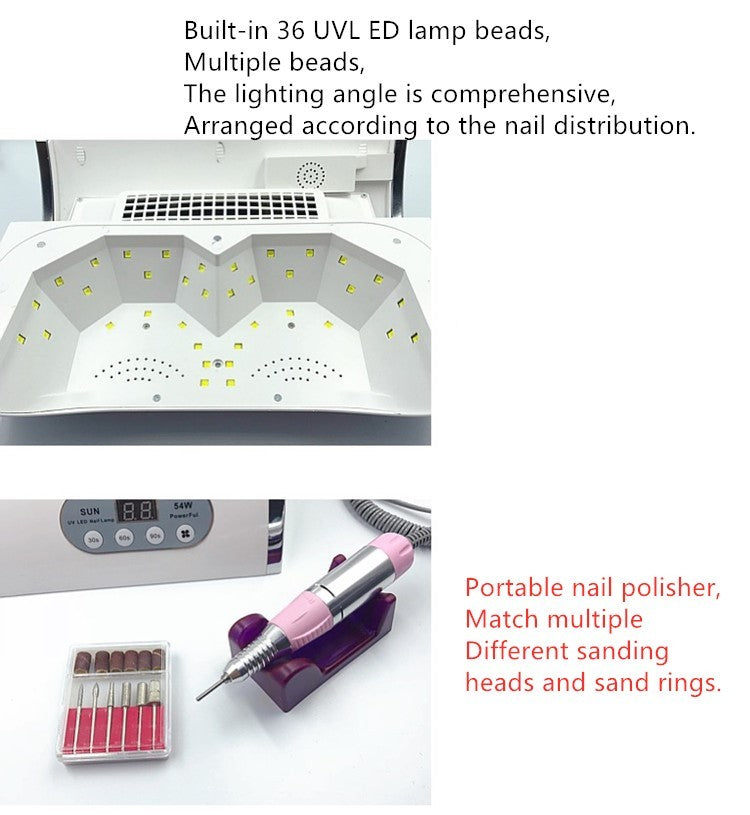 Multi-Function Nail Station - 35x30x11cm Professional | 110V-220V 5-in-1 System