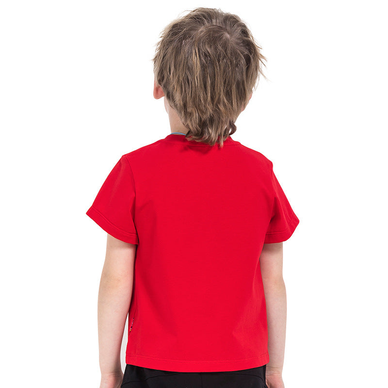 Europeisk och amerikanska kortärmad t-shirt för barn