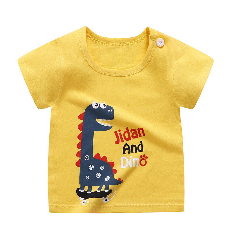 barn-t-shirt i bomull med kort ärm