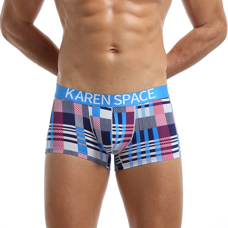 Issilkesmönstrade boxershorts med tryck