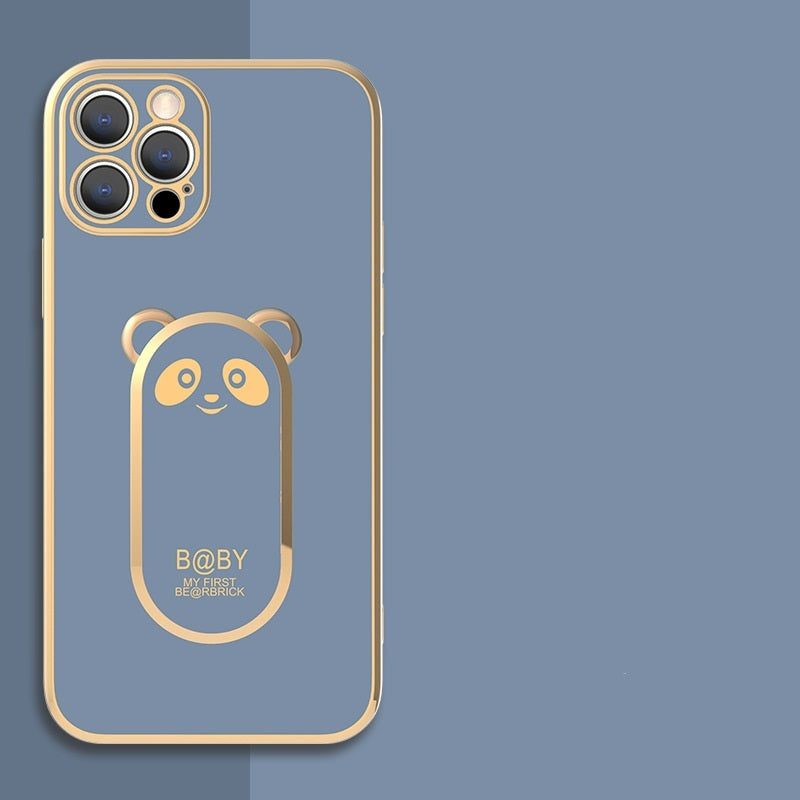 Étui de téléphone avec support d'anneau magnétique Panda