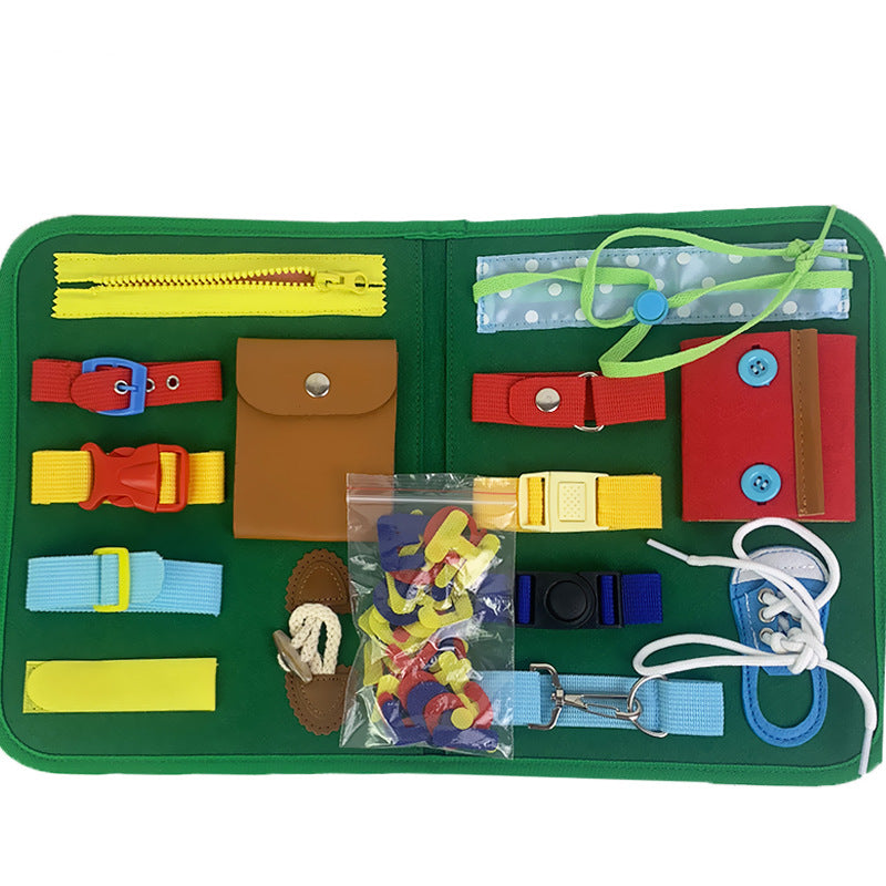 Éducation précoce des enfants occupés, tableau d'apprentissage de l'habillage en feutre