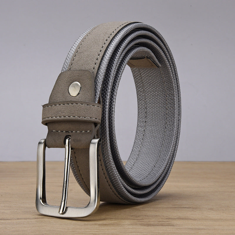 Men's Korean Creative Style Suede Belt - Cultural Inspiration