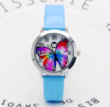 Children's Watches Kids Quartz Watch Student Girls Quartz-Watch Cute Colorful Butterfly Dial Waterproof Watch - Playful Educational Fun Adorable Vibrant Durable