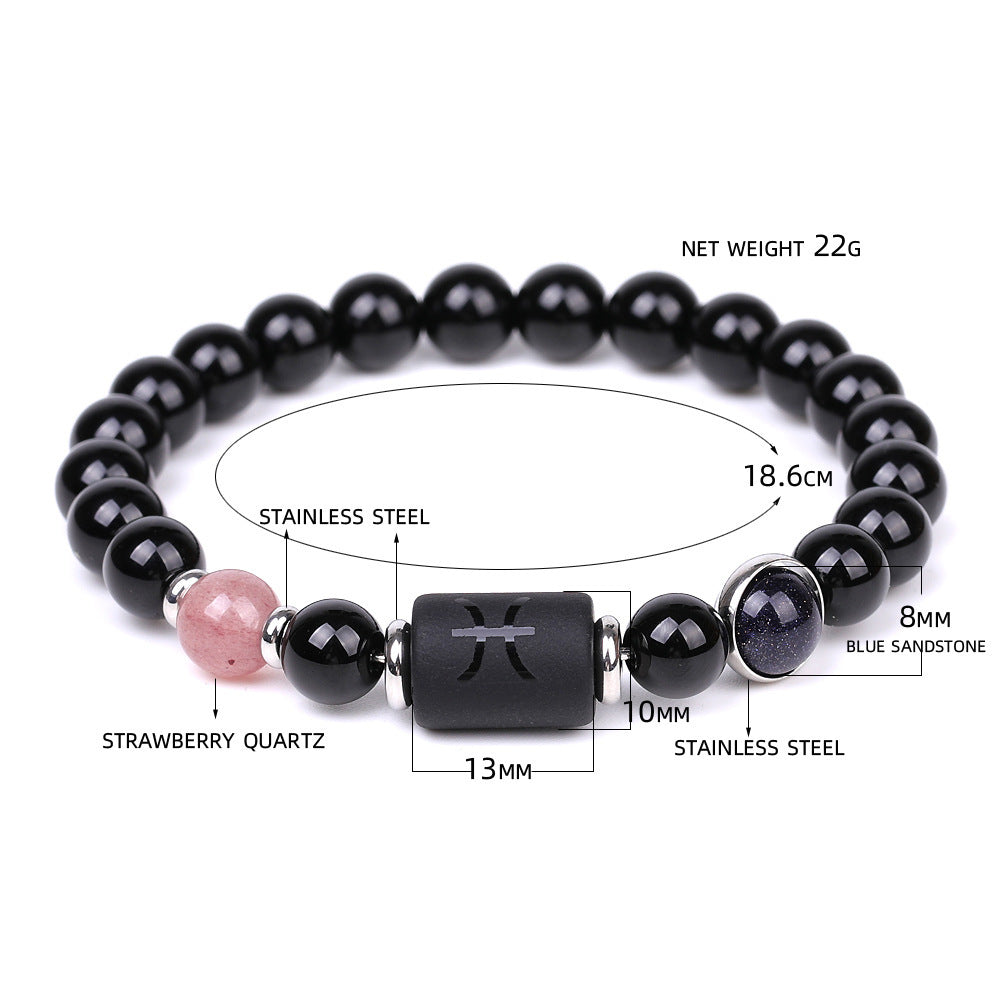 Moderiktiga tolv konstellationer armband för män