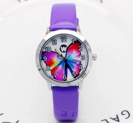 Children's Watches Kids Quartz Watch Student Girls Quartz-Watch Cute Colorful Butterfly Dial Waterproof Watch - Playful Educational Fun Adorable Vibrant Durable