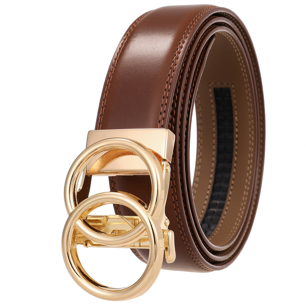 Men's Fashion Comfort Click Belt - Premium Metallic Buckles