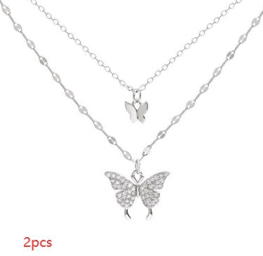 Färg gnistrande nyckelbenskedja Choker halsband för kvinnor