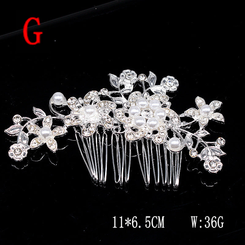 Super Glitter Pearl Rhinestone Pannband Huvudbonad