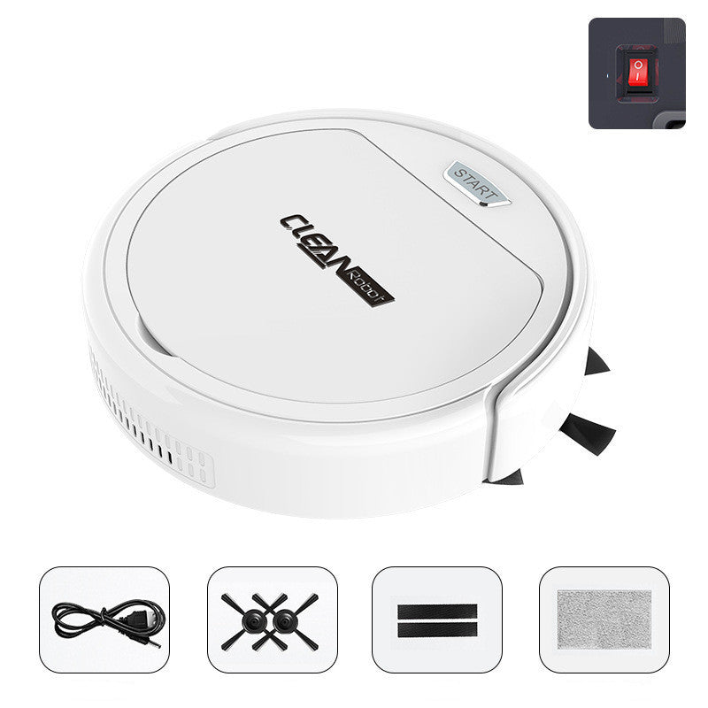 USB Rechargeable Robot Mop - Automatic Floor Cleaning Machine with Spray Function