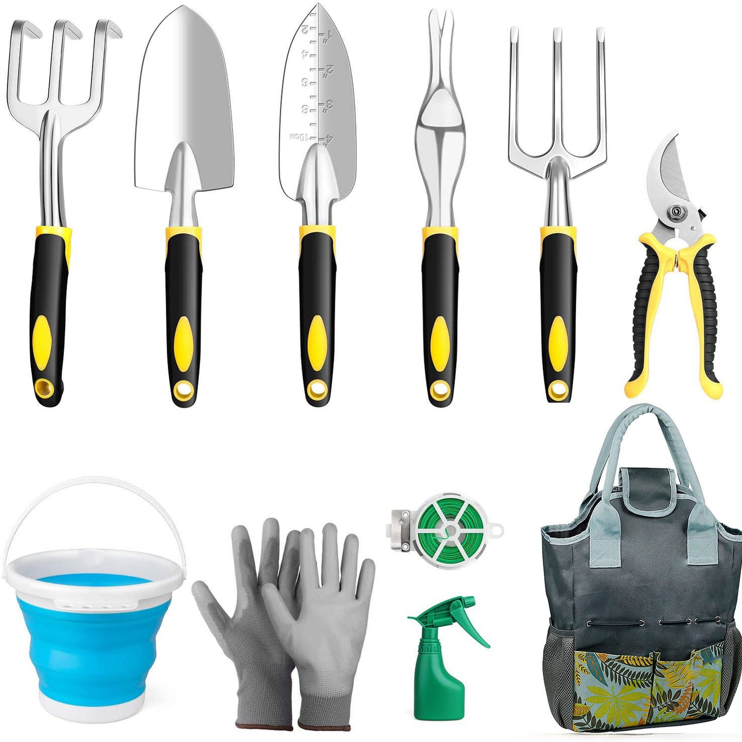 Ensemble d'outils de jardinage créatif en alliage d'aluminium