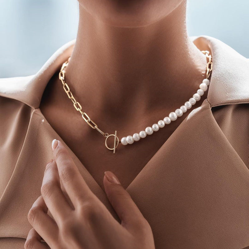 Mode pärlkedja halsband för kvinnor