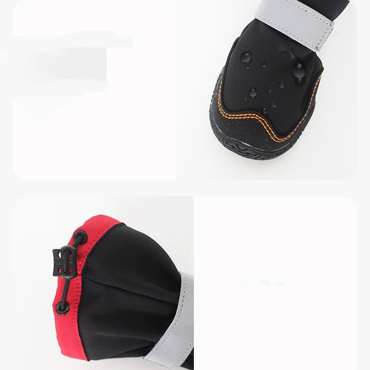 Chaussures chaudes en peluche pour animaux de compagnie d'automne et d'hiver