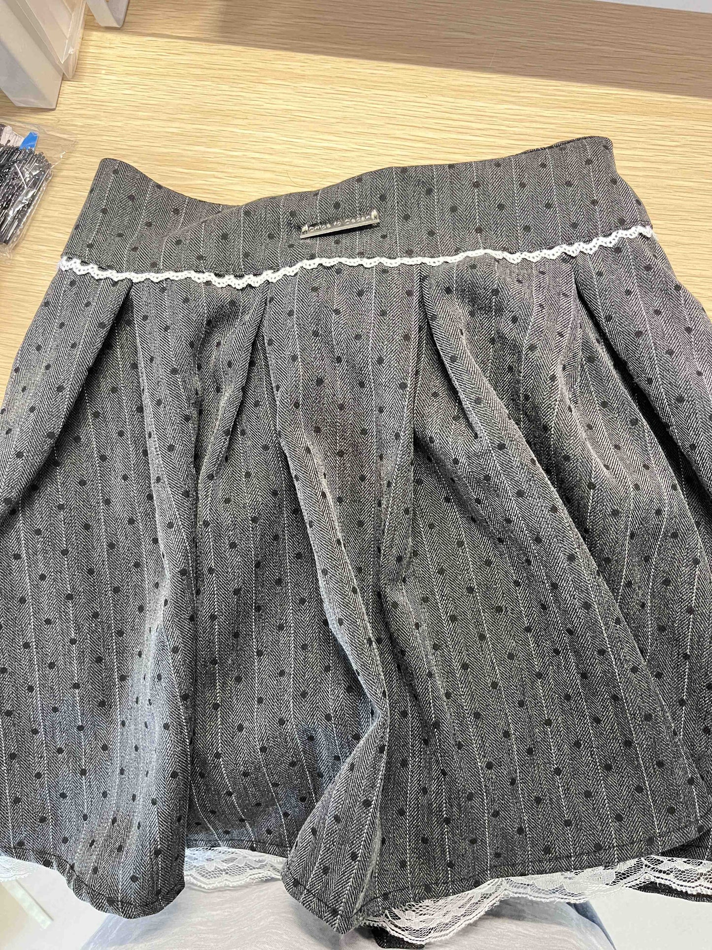 Spring New Short A-line Pleated Skirt With High Waist And Hip Hugging Skirt