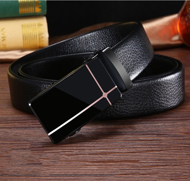 Men's Business Acrylic Automatic Belt - Contemporary Innovation