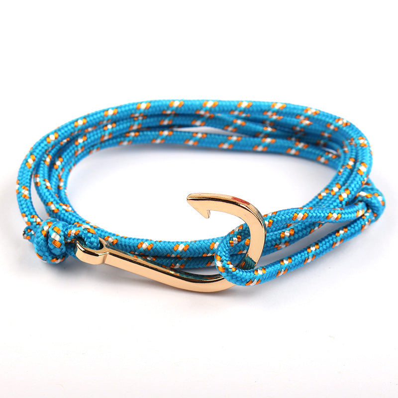 Justerbart Paracord Ankararmband Kvinna Män Berlockarmband