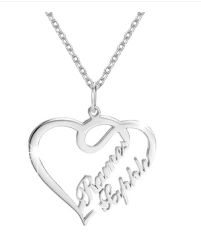 Stainless Steel Name Necklace Swedish 316L Steel Necklace
