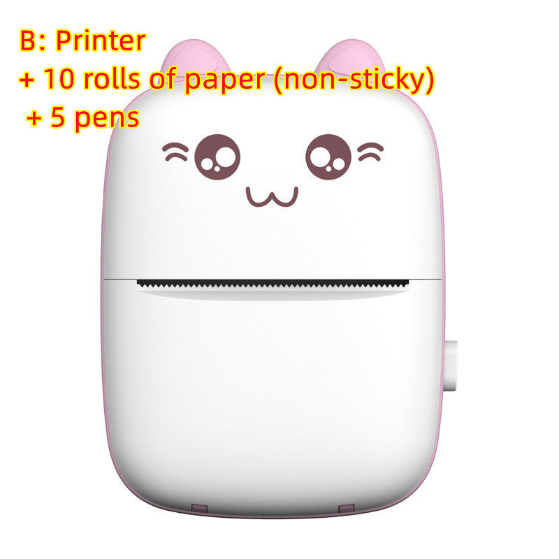 Miniskrivare Bärbar Mini Bluetooth WiFi Ny Fel Skrivare Mobiltelefon Foto Titel Anteckning Hot Print Pocket Student Error Etikettskrivare