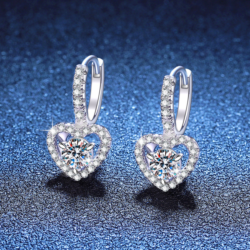 Luxury S925 Sterling Silver Moissanite Earrings