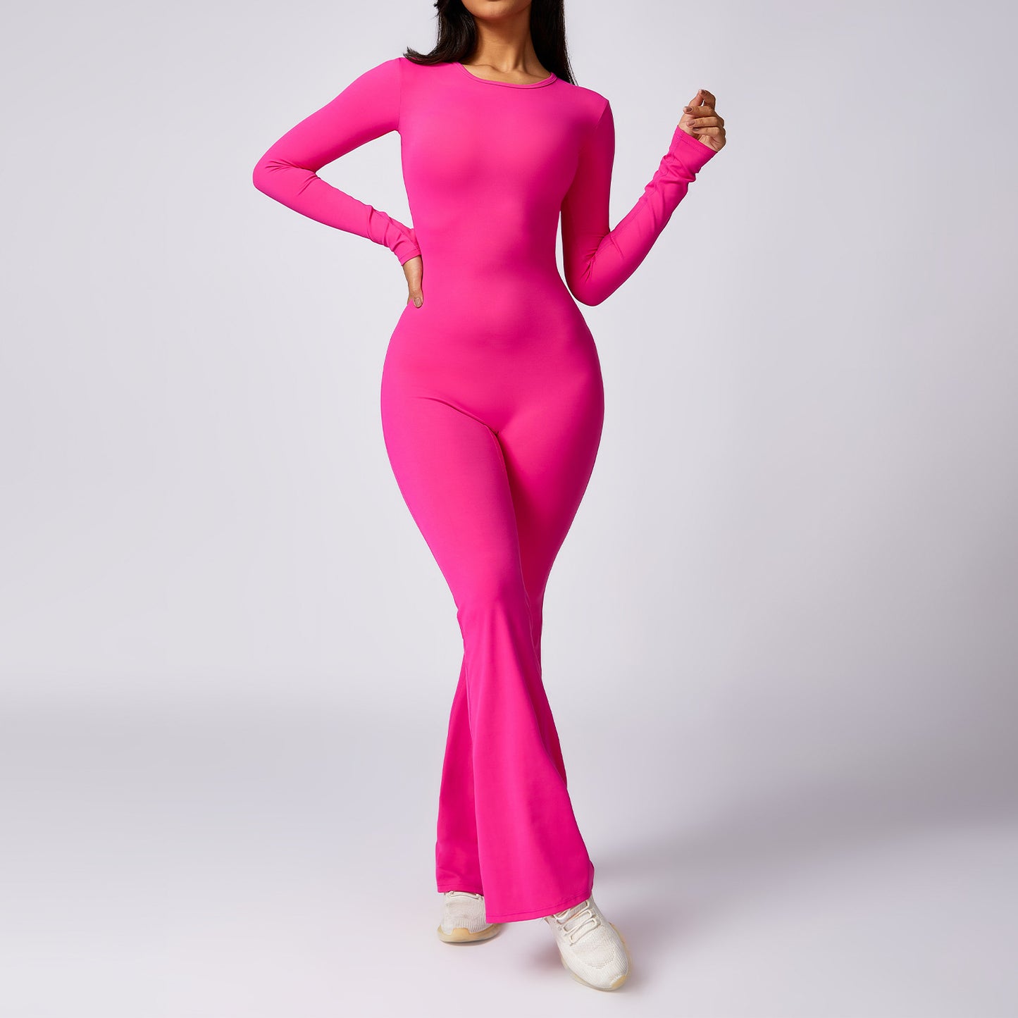C it all Long Sleeve Yoga Jumpsuit - Quick-Dry Naked Feel