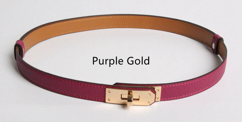 Ceintures en cuir véritable pour femmes, haute qualité, largeur 1.8cm, dorées