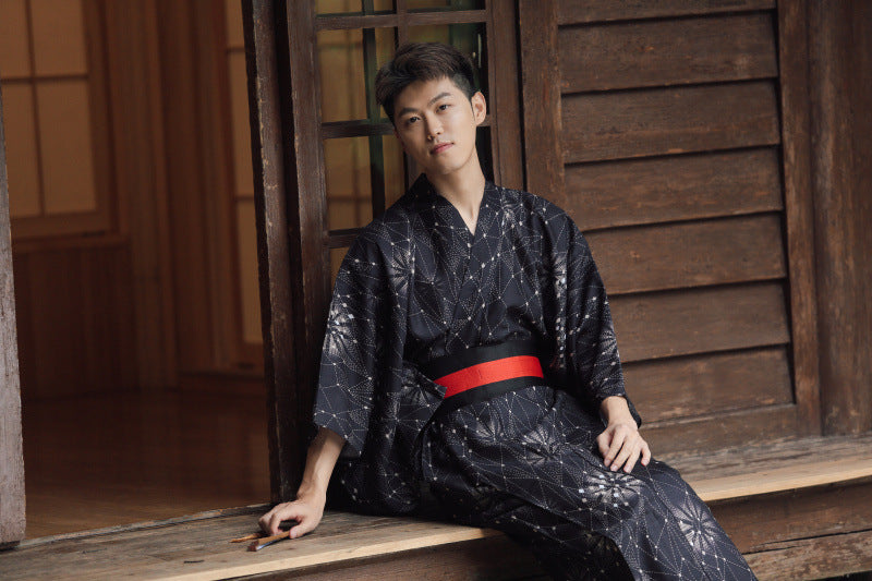 Japanese Kimono Male Traditional Samurai Gentleman