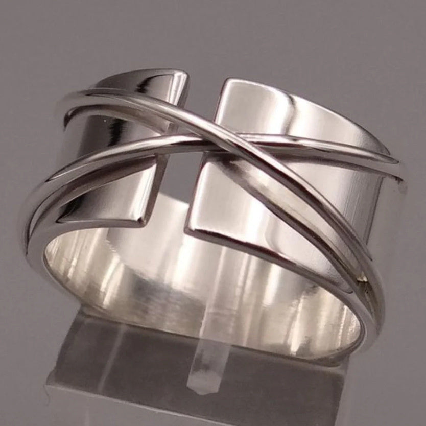 Niche Minimalist Design Coil Cord For Braiding Ring Personalized Trendy Party Jewelry