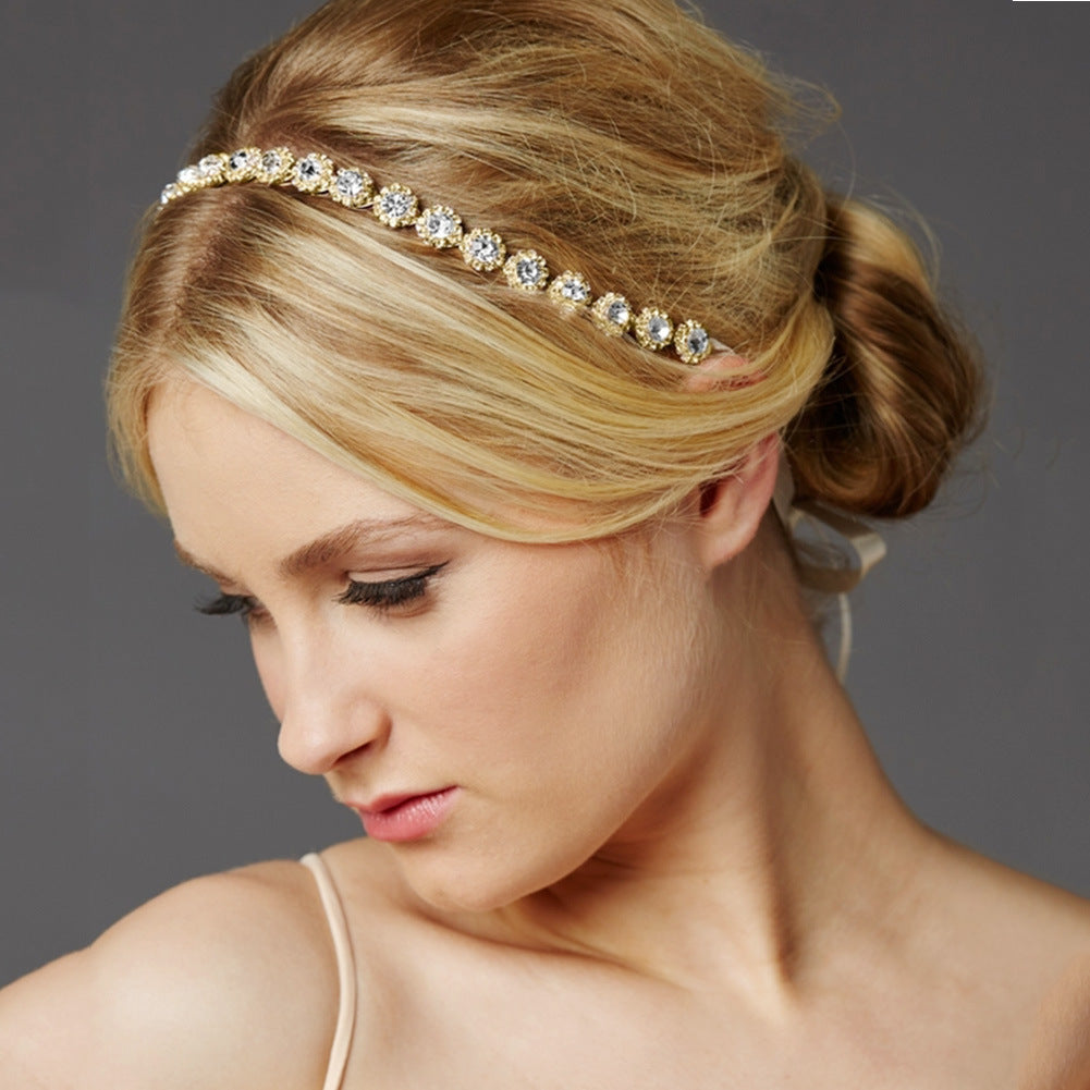 Brud Rhinestone SOLROSA Hårband Bröllopsfotografering Accessoarer Bankett Huvudbonad