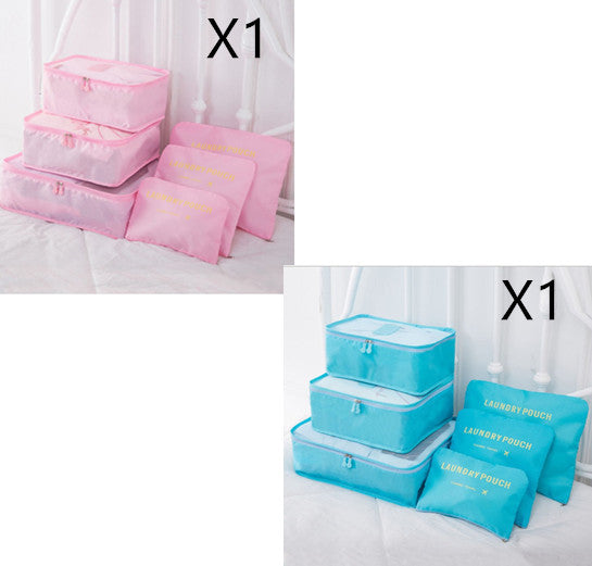 6 ST Reseförvaringsväska Set för Clothes Tidy Organizer