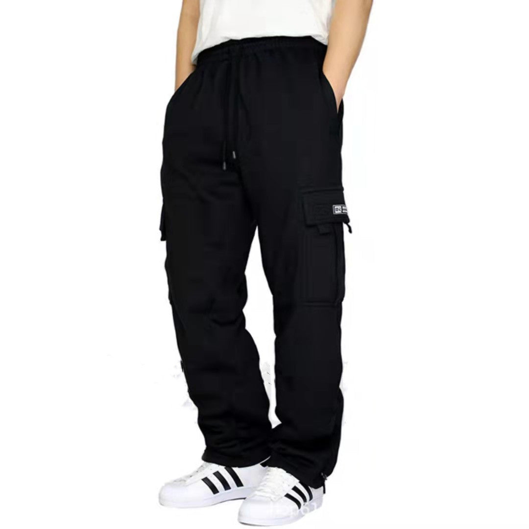Herr Byxor Träningsbyxor Stretch Elastisk midja Jogger Sportbyxor Dragsko Byxor Mode Herrkläder