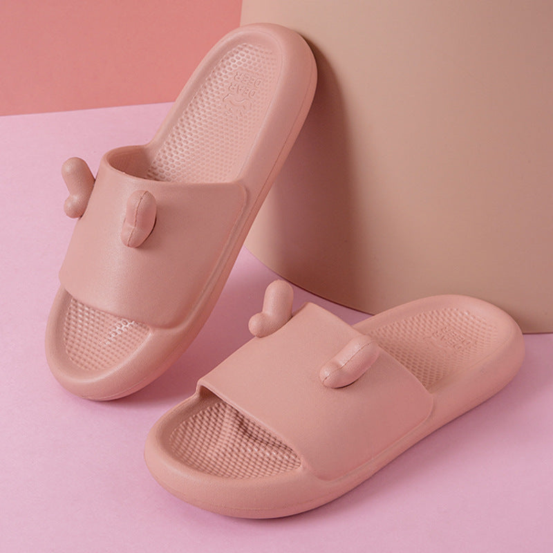 Male Summer Bathing With Thick-soled Slippers