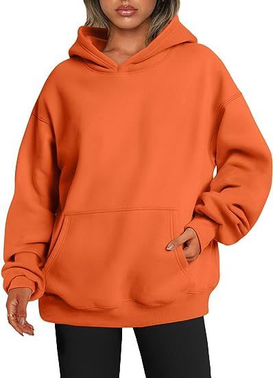 Women's Hoodies With Pockets - Fashion Solid Sweatshirt - Oversized Hooded Sweater - Womens Clothing