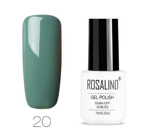 ROSALIND Pure Colors Gel Polish Collection - 7ML | 58 Colors + Base/Top UV/LED