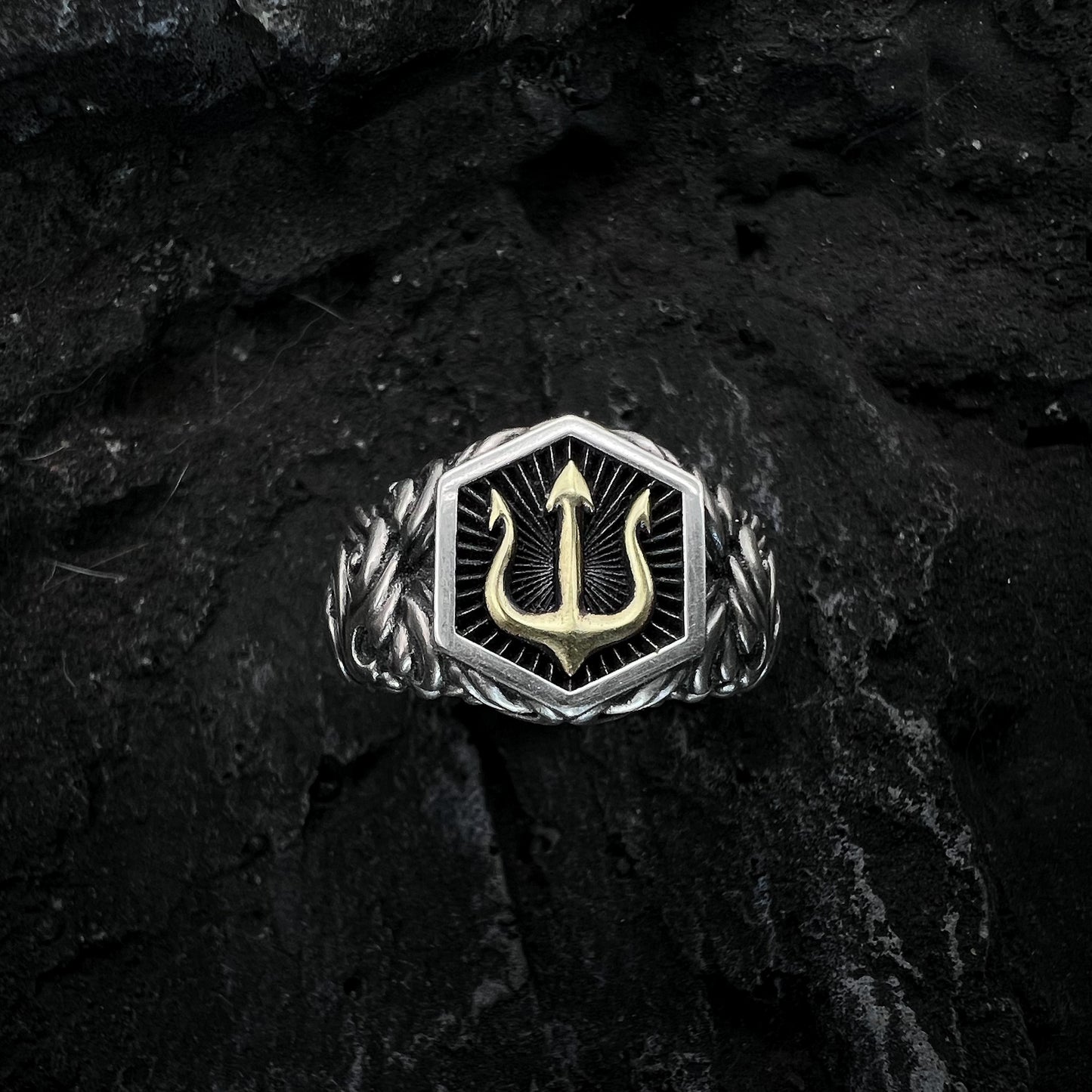 Bagues en argent sterling de bijoux en argent de personnalité de conception pour les hommes
