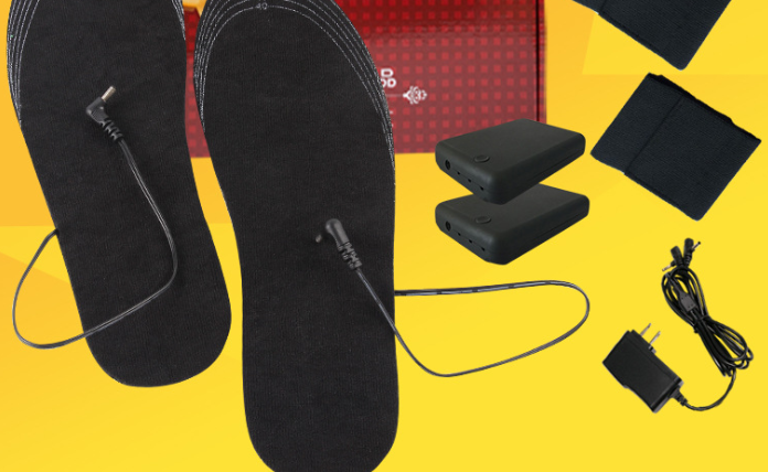 Uppvärmda sulor USB uppladdningsbar