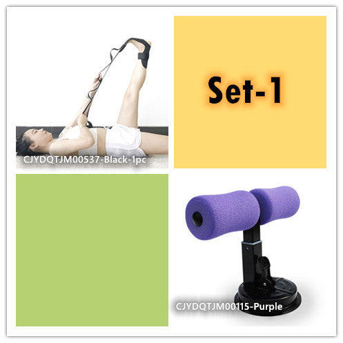 Professional Sit-Up Bar Trainer - Compact Steel Spring Core Strengthener