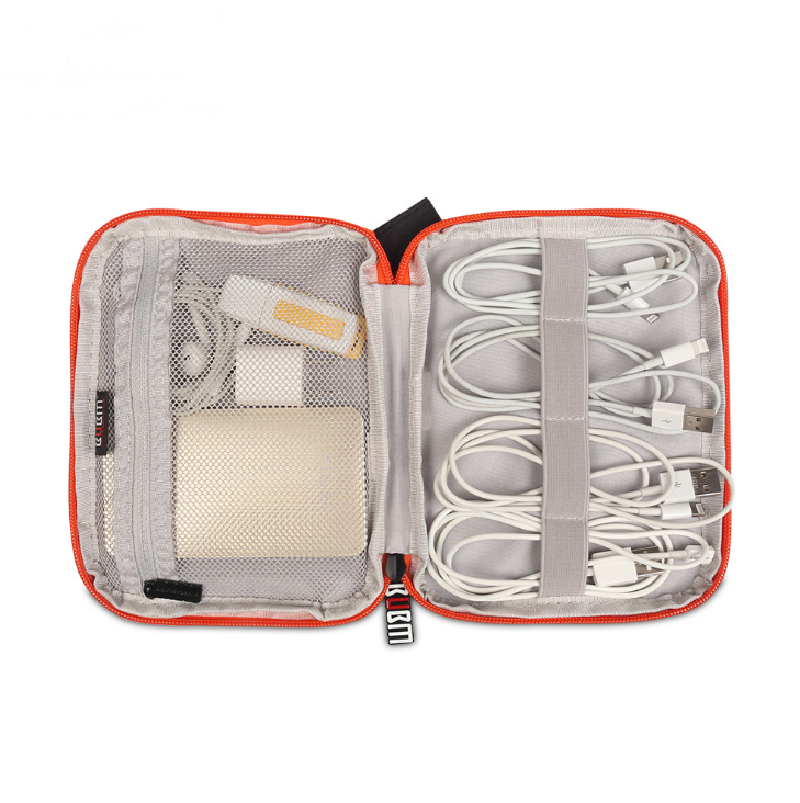 Kompatibel med Apple, BUBM Travel Universal Cable Organizer Elektroniktillbehör Fodral Gadgetväska för USB, telefon, laddare och kabel, Passar för ipad