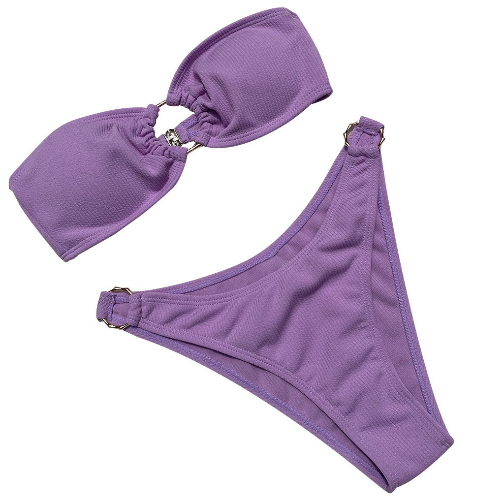bikini med spänne baktill