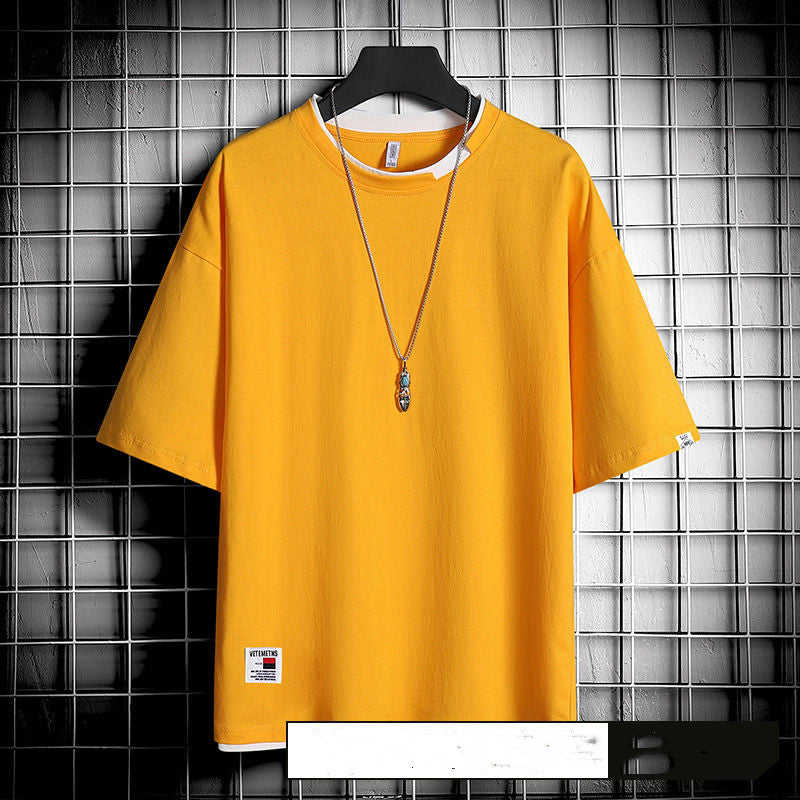T-shirt ample style Hong Kong pour hommes