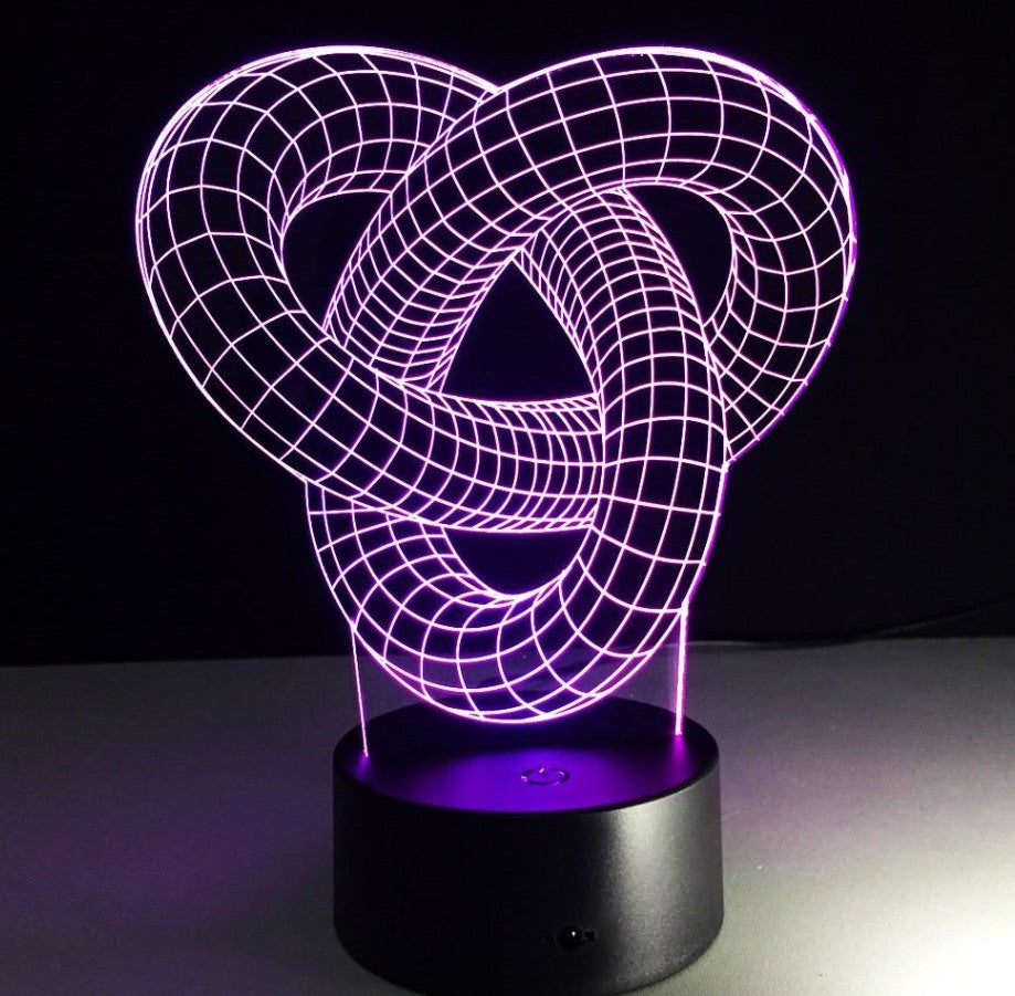 Kno 2 - 3D Optical Illusion LED Lamp Hologram