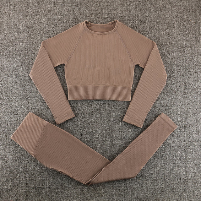 Ensemble de yoga sans couture, vêtements de sport, vêtements de sport, vêtements d'entraînement