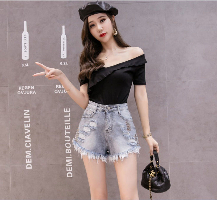 Women Jeans Shorts - Denim Classic