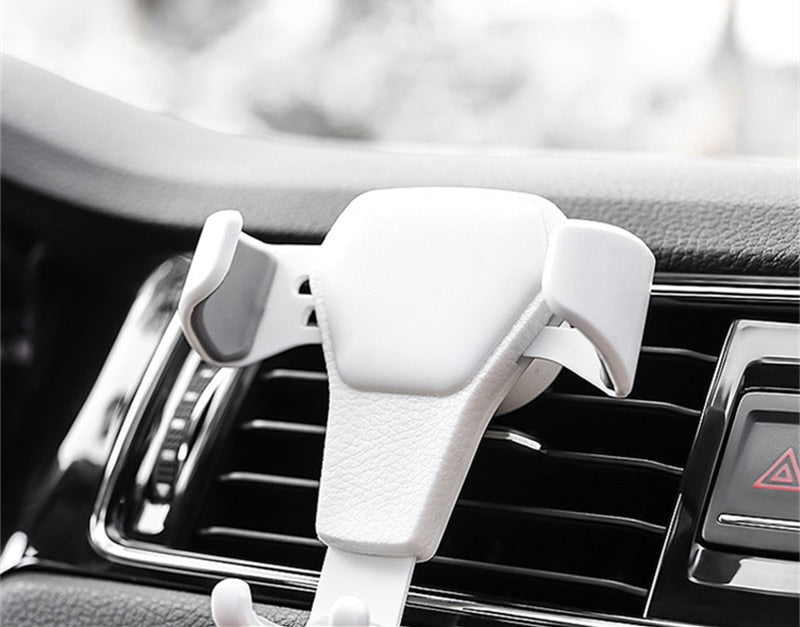 Biltelefonhållare för telefon i bilen luftventilfäste Stativ Ingen magnetisk mobiltelefonhållare Universal Gravity Smartphone Mobilstöd