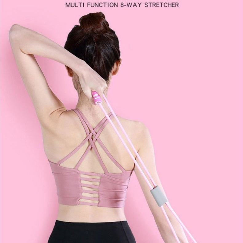Professional Figure 8 Elastic Resistance Band - TPE NBR Multi-Body Training System (35/14cm & 40/15cm)