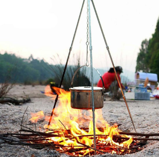 Holiday Food: Campfire Tripod for Outdoor Cooking