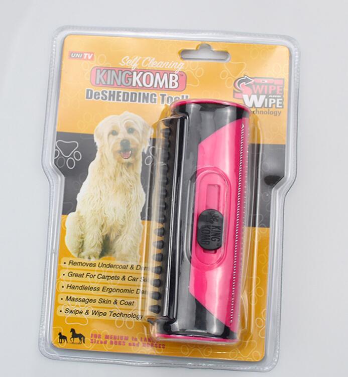 Pet Hair Brush Grooming Tool - Double-Sided Hair Removal Comb