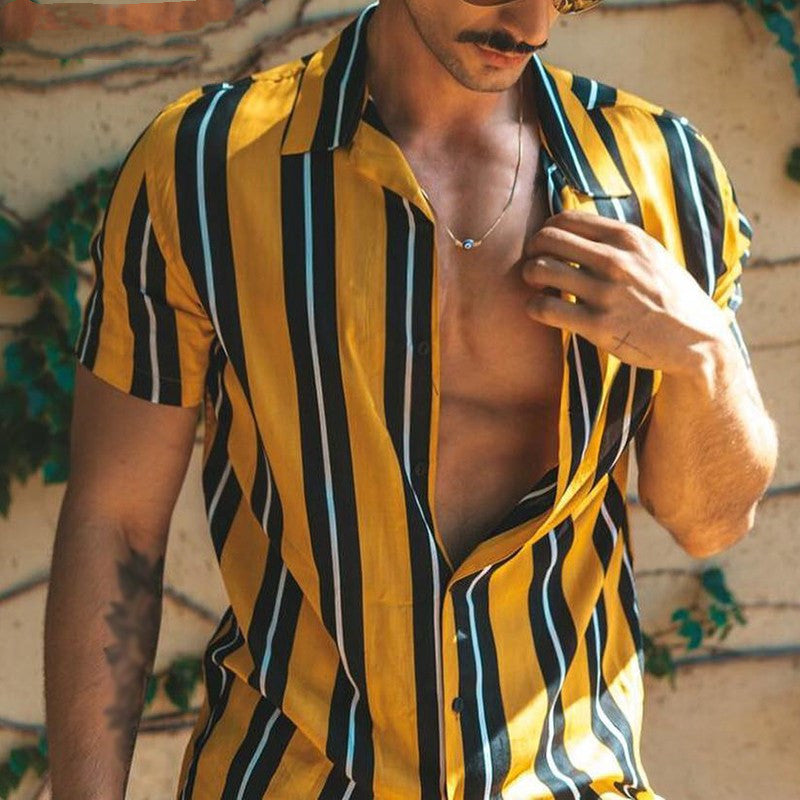 Mjuka skjortor för män Skjorta Herr Sommar Streetwear Casual
