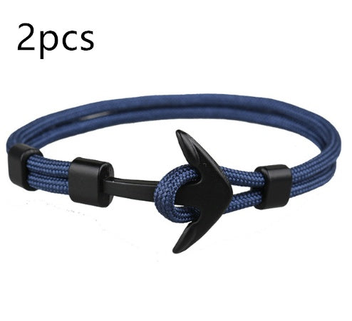 Ankararmband Paraply Svart Pirat Ankare Handrem Gåva