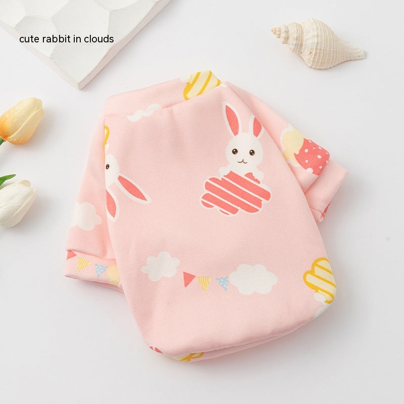 Pull à motif de chien pour vêtements pour animaux de compagnie