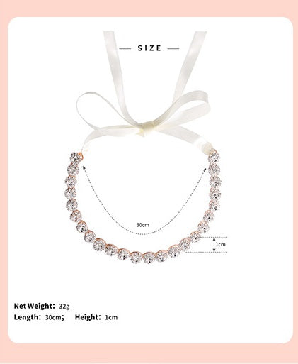 Brud Rhinestone SOLROSA Hårband Bröllopsfotografering Accessoarer Bankett Huvudbonad